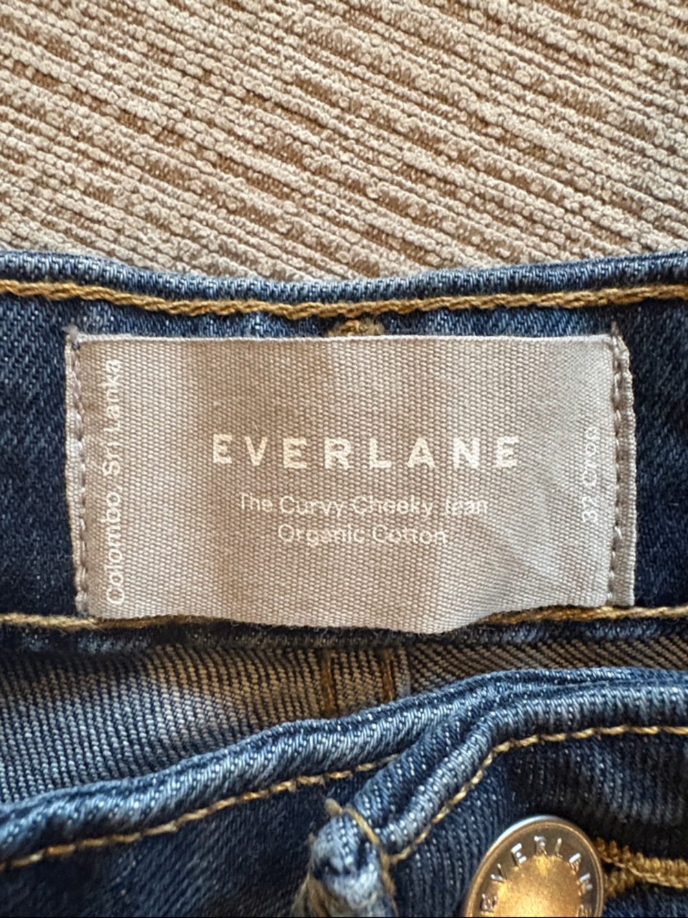 Everlane Blue Straight Curvy Cheeky Jeans - Picture 5 of 8